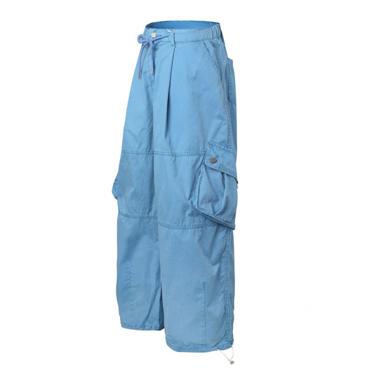 Loose Multi-pocket Relaxed Baggy Wide-leg Trousers Men