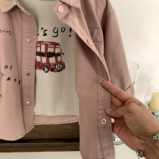 Children and girls' tops shirts autumn coats