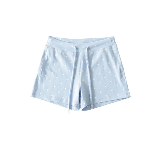 Elastic waist shorts for women