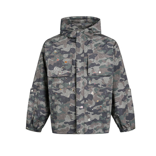 Camouflage jacket hooded jacket for men
