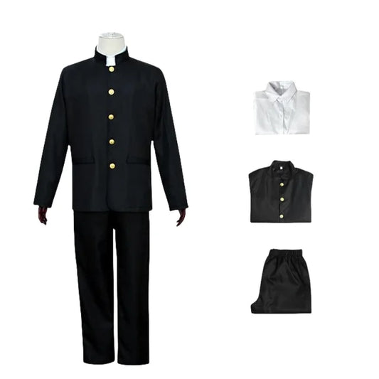 Mob Psycho 100 Mobu Saiko Hyaku Kageyama Shigeo Cosplay Costume Men Daily Casual black Gakuran Suits Coat Pants School Uniform