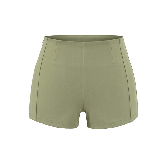 Elastic waist shorts for women