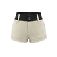 Color blocked shorts for women