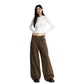 Casual Baggy Cargo Pants for Men and Women Retro Washed Loose Fit Tapered Leg Pants, Unisex Streetwear Style