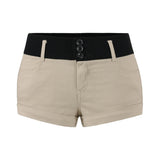 Low waisted shorts for women