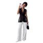 Sleeveless slim fit A-line jacket for fashion