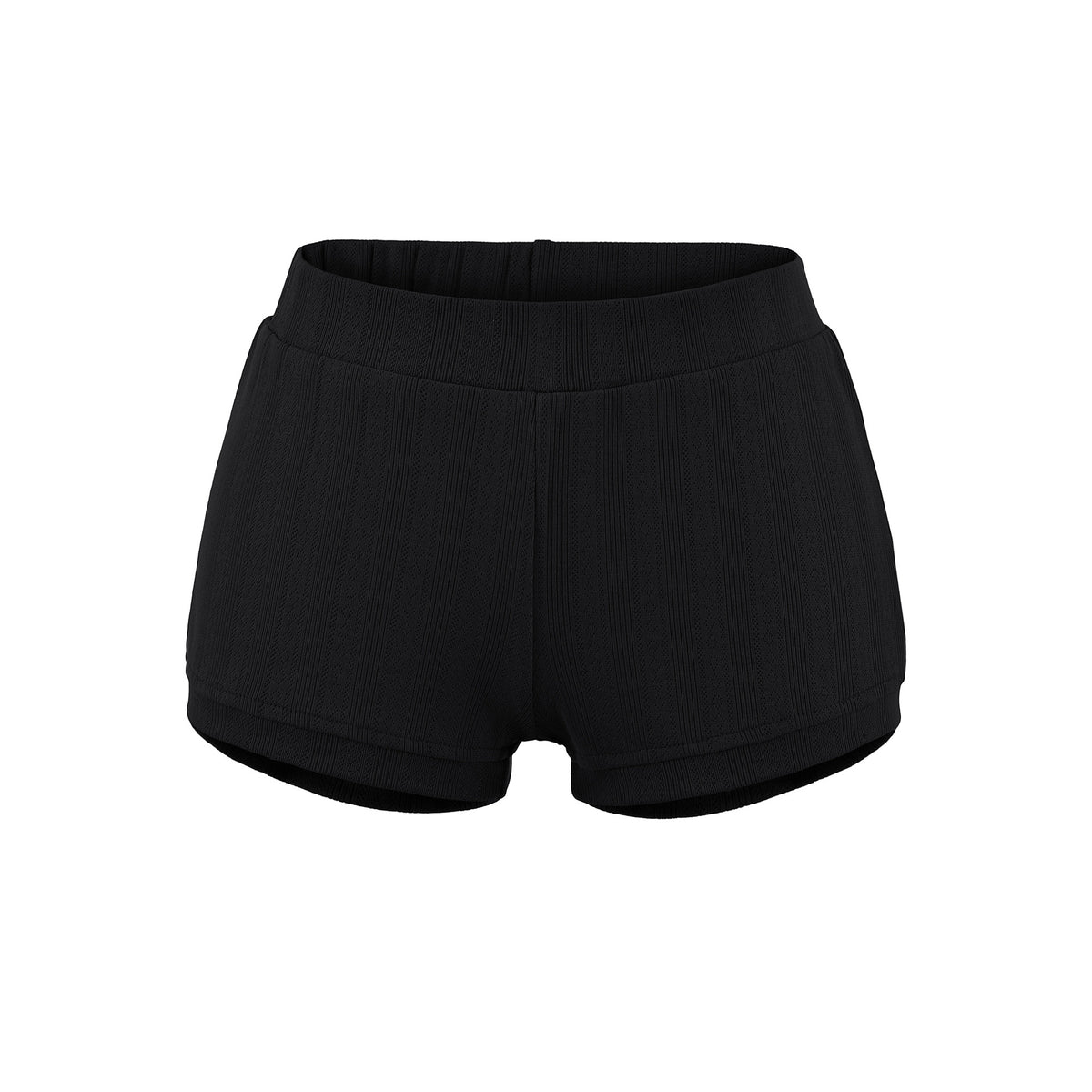 Elastic waist shorts for women