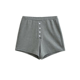 Elastic waist shorts for women