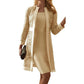 Women's color lace cardigan dress with two coats