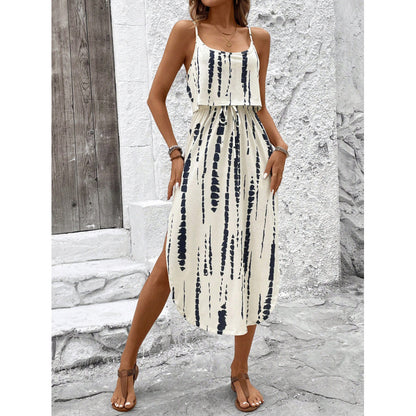 Printed camisole dress for fashion