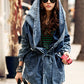 New Girl's Denim Jackets Oversized Hoodie Hooded Outerwear Jean Wind Jacket Fashion Design Denim Women Coat