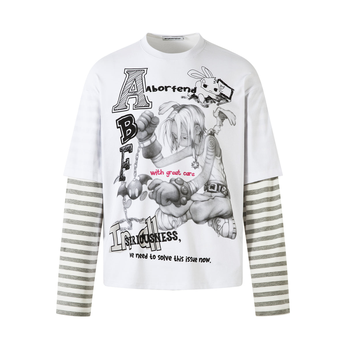 Fake two round neck hoodies for men