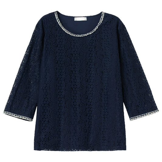 Loose lace top for women