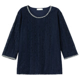 Loose lace top for women