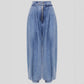 High waisted zipper leg tied jeans for women
