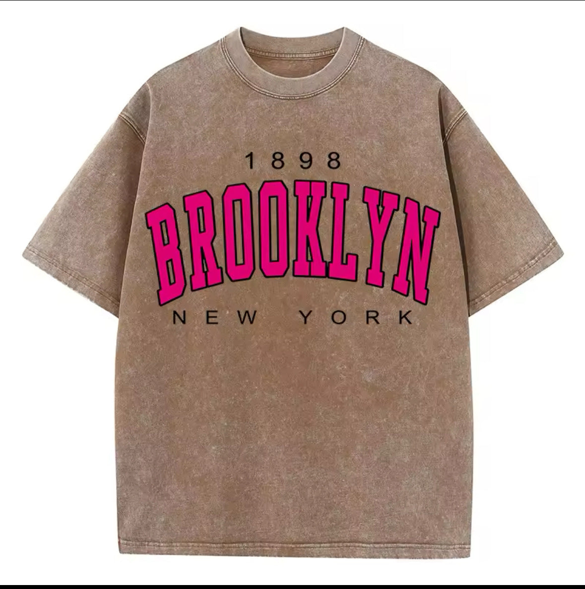 Washed loose top for women