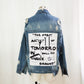 Basic Coat Bombers Vintage Fabric Patchwork Denim Jacket Women Cowboy Jeans  Autumn Frayed Ripped Hole Jean Jacket