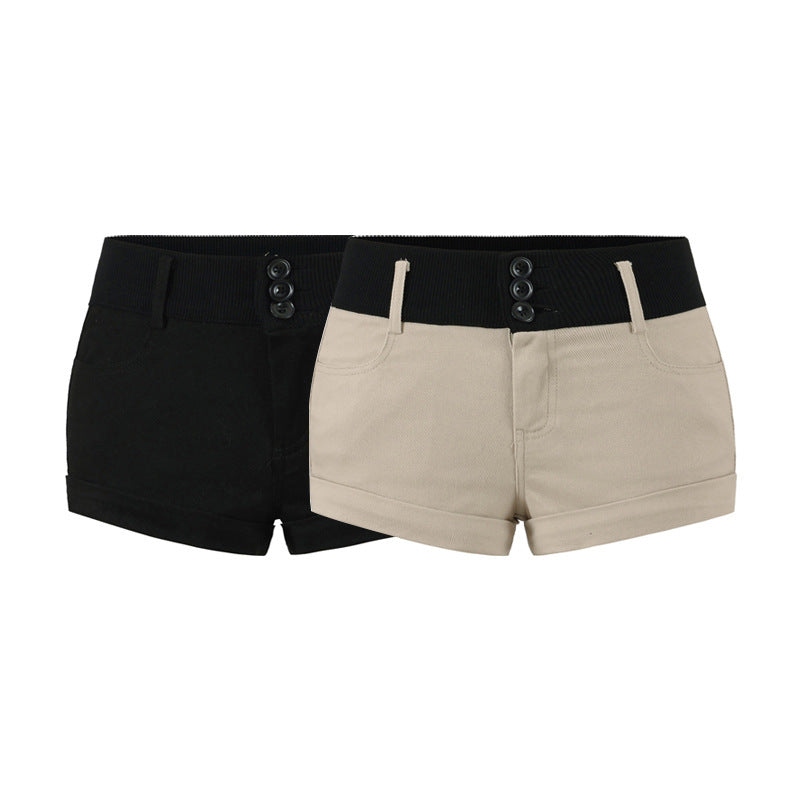 Low waisted shorts for women