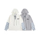 Fake two hoodies for men and women