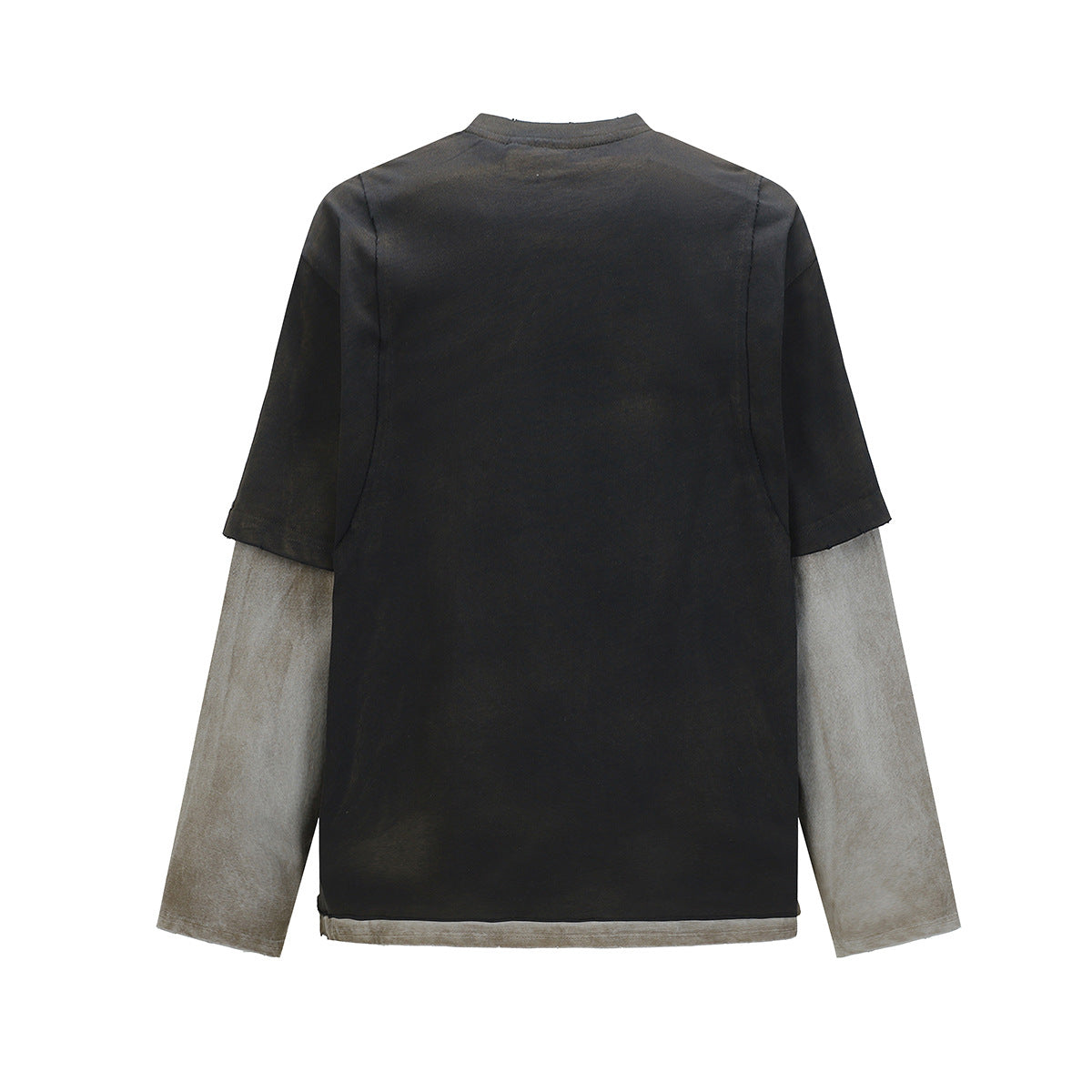 Wash and make two fake color blocked hoodies for men