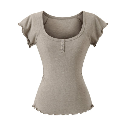 U-neck top for women