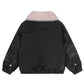 Coats with Fur Collar Solid Color Wholesale Supply