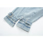 Women's Spring Denim Jackets Long Sleeve Crop Top Jacket With Belt Cropped Jean Jacket For Women