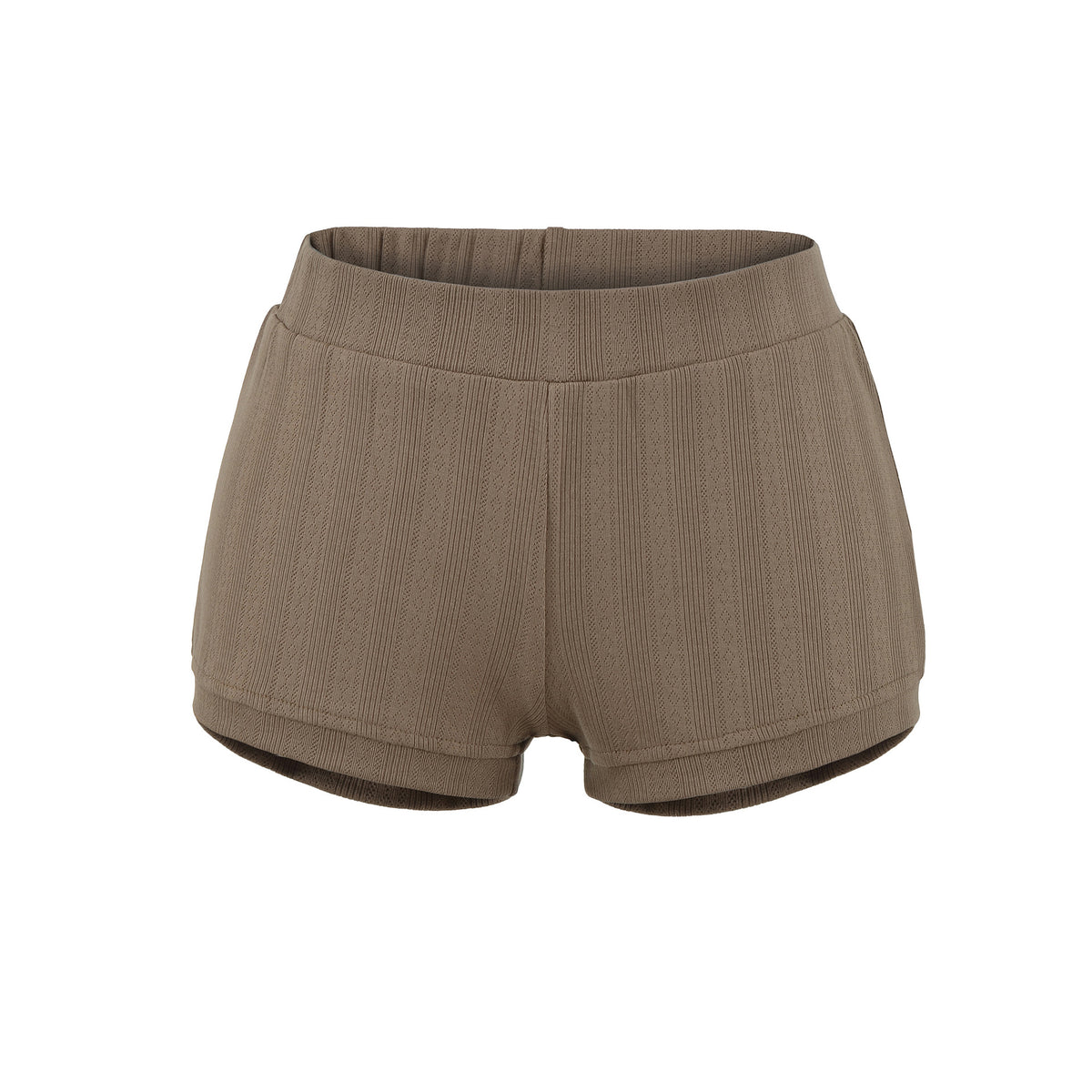 Elastic waist shorts for women