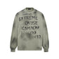 Spray painted vintage letter hoodies for men and women