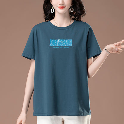 Round neck top for women