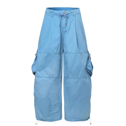 Loose Multi-pocket Relaxed Baggy Wide-leg Trousers Men