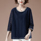 Loose lace top for women