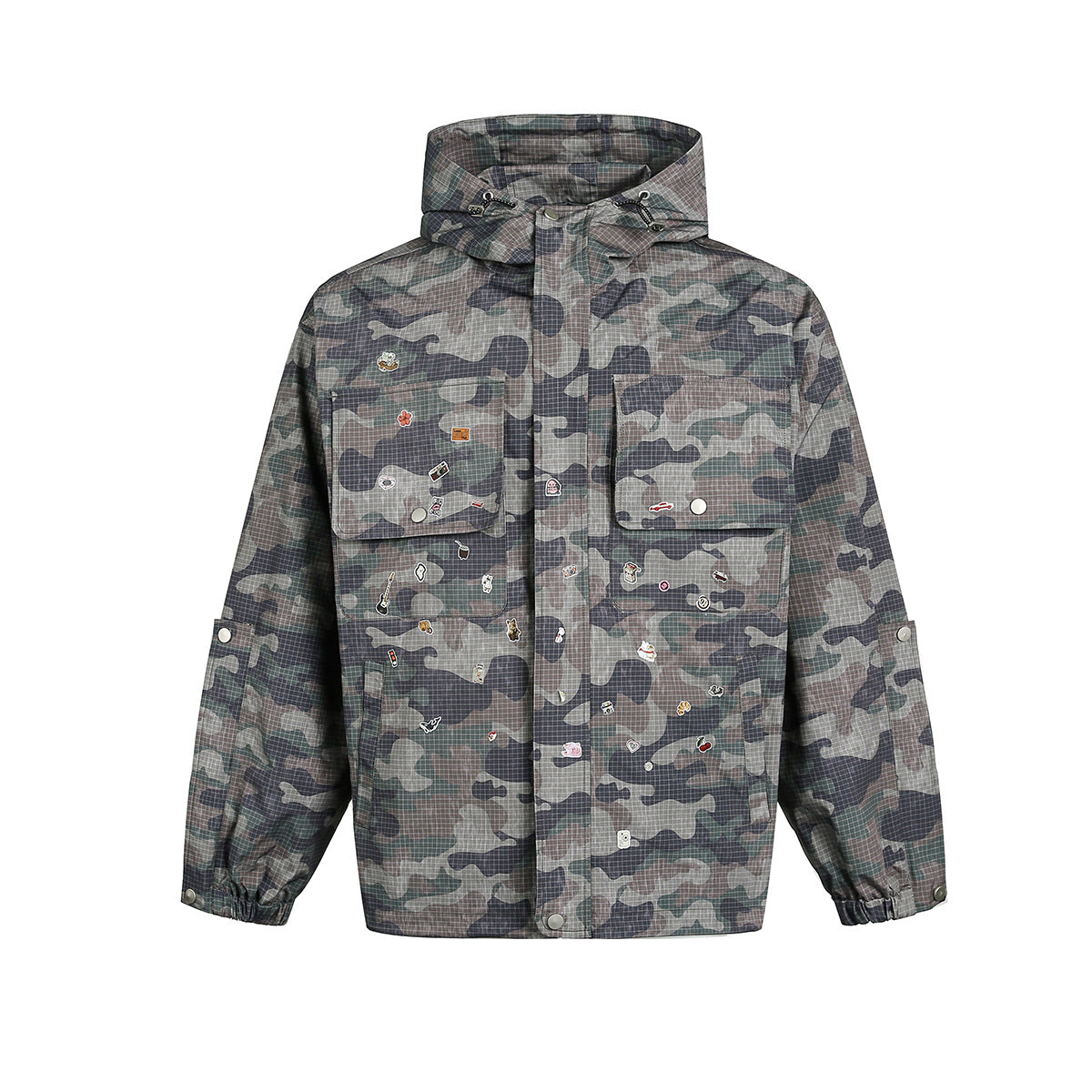 Camouflage jacket hooded jacket for men