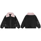 Coats with Fur Collar Solid Color Wholesale Supply