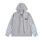 Fake two hoodies for men and women