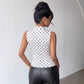Wave point hanging neck sleeveless top fashion