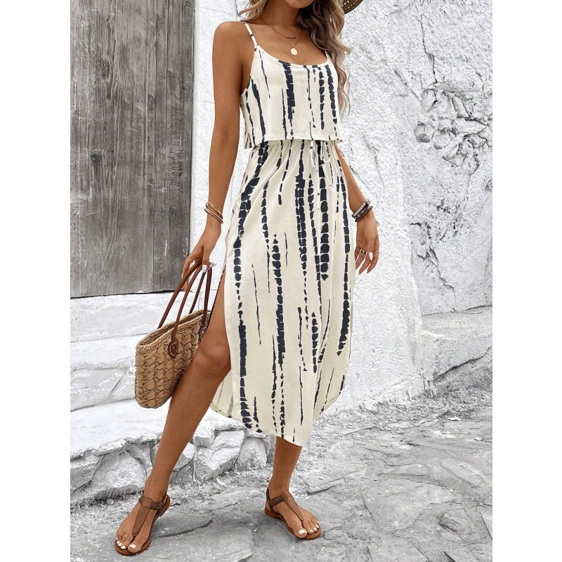 Printed camisole dress for fashion