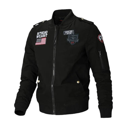 Men Bomber Jackets Air Jaquetas Coats Slim Fit Jackets Casual Coats Good Quality Male Cotton Stand Collar Outerwear Coats 4XL