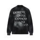 Spray painted vintage letter hoodies for men and women