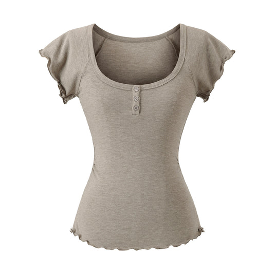 U-neck top for women