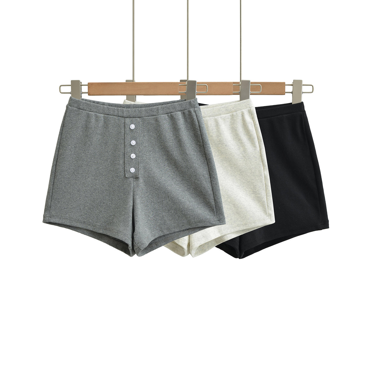 Elastic waist shorts for women