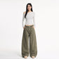 Casual Baggy Cargo Pants for Men and Women Retro Washed Loose Fit Tapered Leg Pants, Unisex Streetwear Style