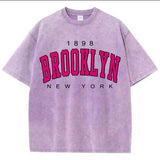 Washed loose top for women