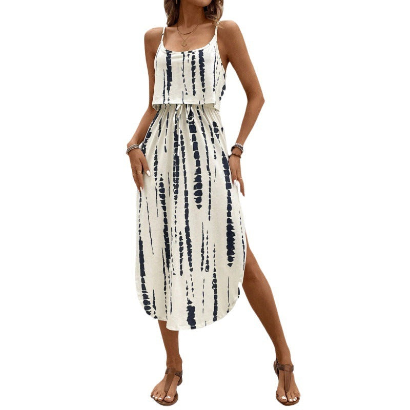 Printed camisole dress for fashion