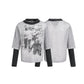 Fake two hoodies for men and women
