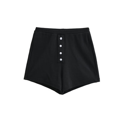 Elastic waist shorts for women
