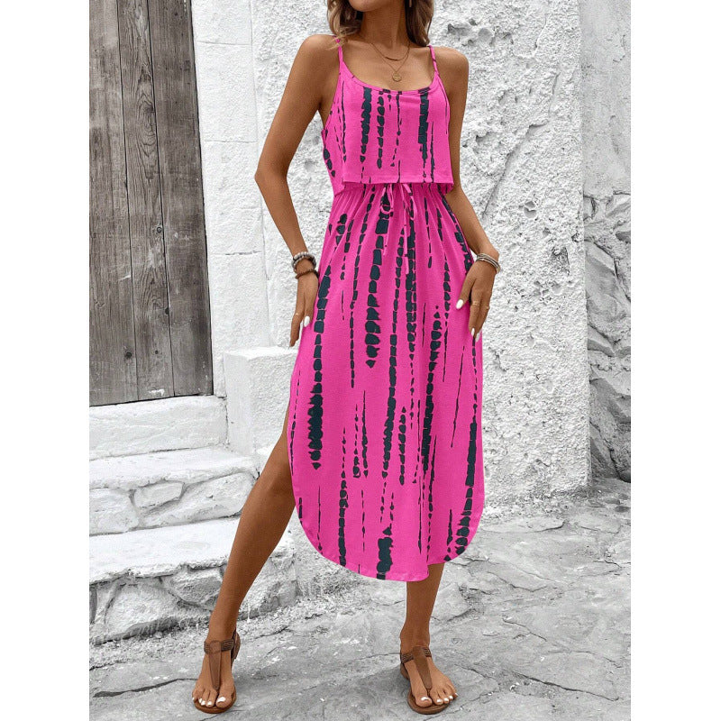 Printed camisole dress for fashion